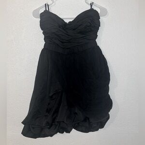 Bebe Black Strapless cocktail Dress